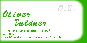 oliver duldner business card